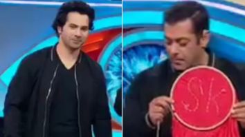 Watch: Salman Khan attempts Varun Dhawan’s Sui Dhaaga Challenge and stitches his initials on a cloth on Bigg Boss 12
