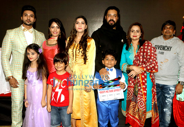 Sapna Choudhary, Vikrant Anand, Zuber K Khan and Anju Jadhav grace the muharat of the film Dosti Ke Side Effect Sapna Choudhary, Vikrant Anand, Zuber K Khan and Anju Jadhav grace the muharat of the film Dosti Ke Side Effect