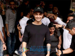 Aayush Sharma snapped at Chandan Cinema in Juhu