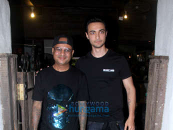 Aayush Sharma snapped at Hakim’s Aalim salon in Bandra