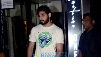 Ahan Shetty and Athiya Shetty spotted at Bastian in Bandra