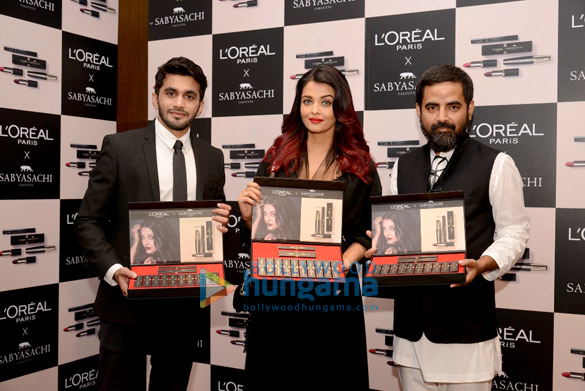Aishwarya Rai Bachchan snapped at the launch of L’Oréal Paris X Sabyasachi Mukherji Collection