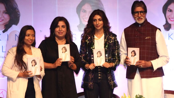 Amitabh Bachchan and Shweta Bachchan Nanda snapped at the launch of Dr. Jaishree Sharad’s book “Skin Rules”