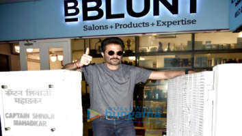 Anil Kapoor snapped outside the BBlunt salon in Bandra