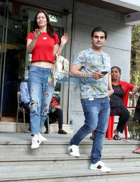 Arbaaz Khan and his girlfriend spotted at Bandra