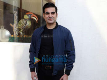 Arbaaz Khan snapped during 'Jack And Dil' interviews at Sun N Sand in Juhu