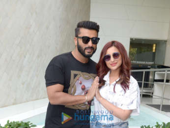 Arjun Kapoor and Parineeti Chopra snapped promoting Namaste England in Delhi