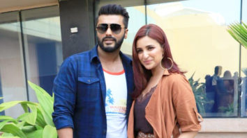 Arjun Kapoor and Parineeti Chopra spotted promoting their movie Namaste England at Novotel, Juhu