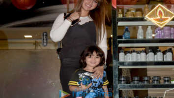 Ayesha Takia Azmi snapped with her son in Bandra