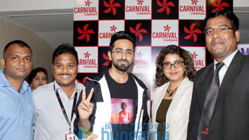 Ayushmann Khurrana visited Sangam Carnival Cinemas to see public reaction for his film ‘AndhaDhun’