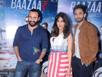 Baazaar cast snapped during promotions at Mehboob Studios