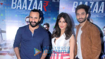 Baazaar cast snapped during promotions at Mehboob Studios