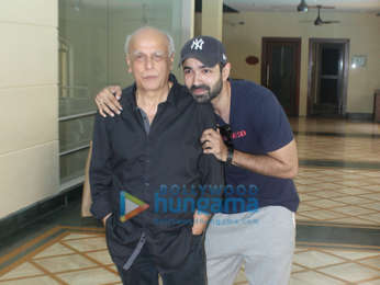 Cast of the film Jalebi snapped during media interviews