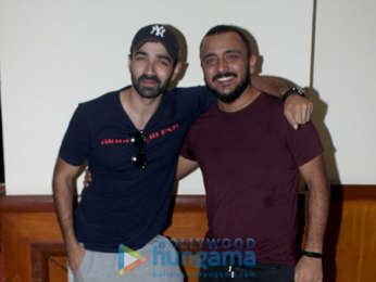 Cast of the film Jalebi snapped during media interviews