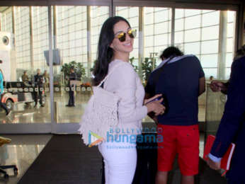 Evelyn Sharma, Aditi Rao Hydari and Rohan Mehra snapped at the airport