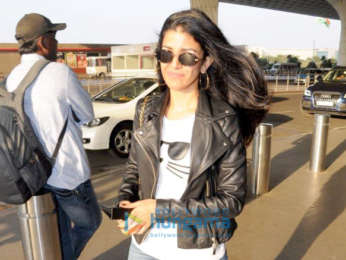 Evelyn Sharma, Aditi Rao Hydari and Rohan Mehra snapped at the airport