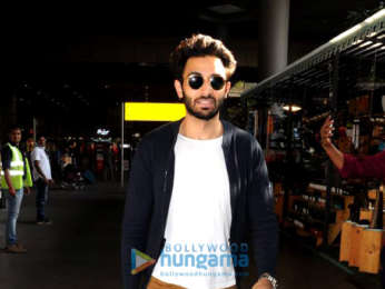 Evelyn Sharma, Aditi Rao Hydari and Rohan Mehra snapped at the airport