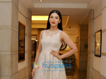 Gauahar Khan snapped during a photoshoot