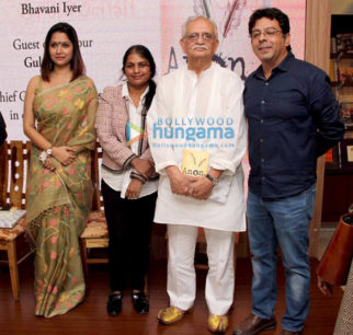 Gulzaar launches Raazi writer Bhavani Iyer’s book Anon