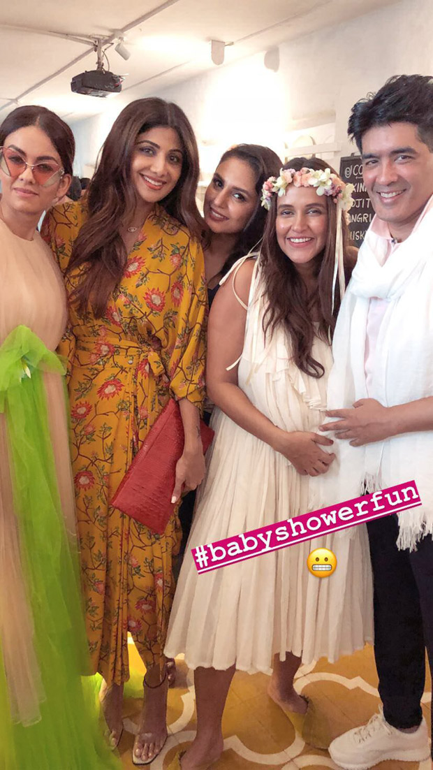 INSIDE PICS: A star studded BABY SHOWER of Neha Dhupia was hosted by her and her doting hubby Angad Bedi