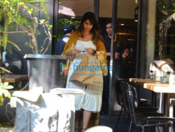 Ileana D'cruz snapped at Suzette Cafe