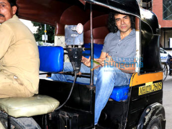 Imtiaz Ali snapped taking in a rickshaw ride in Juhu