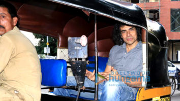 Imtiaz Ali snapped taking in a rickshaw ride in Juhu