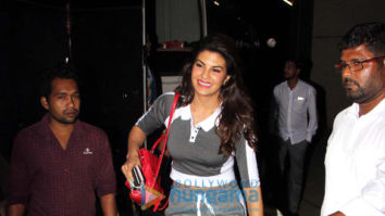 Jacqueline Fernandez and Kartik Aaryan spotted at Mehboob Studio in Bandra
