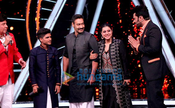 kajol and ajay devgn snapped on the sets of indian idol 10 1