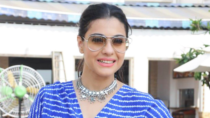 Kajol spotted promoting Helicopter Eela at Sun and Sand hotel in Juhu