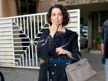 Kangana Ranaut snapped post attending a meeting in Juhu