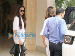 Karisma Kapoor and Anil Kapoor’s wife Sunita Kapoor snapped at the Kapoor’s house in Chembur