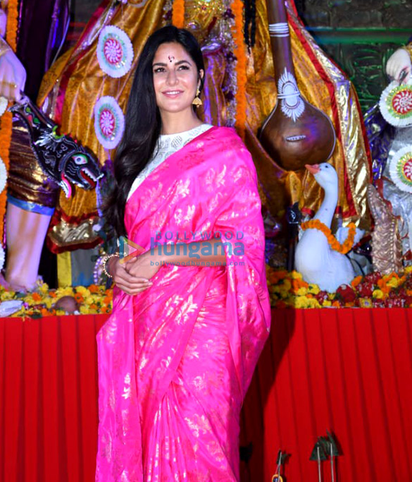 Katrina Kaif snapped visiting a Durga Puja pandal