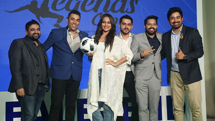 Launch of Football Legends Cup by actress Sonakshi Sinha