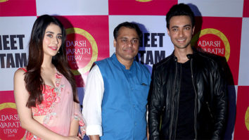 LoveYatri pair Aayush Sharma & Warina Hussain attend Ameet Satam’s Adarsh Navratri Utsav