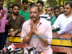 Nana Patekar snapped interacting with the media