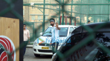 Ranbir Kapoor, Armaan Jain and Aadar Jain snapped during a football match