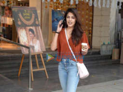 Rhea Chakraborty snapped in Khar