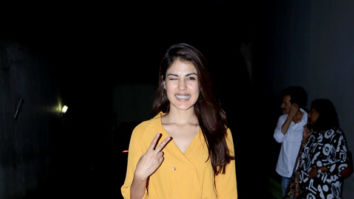 Rhea Chakraborty spotted at the Vishesh Films’ office in Khar
