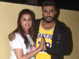 SPOTTED: Arjun & Parineeti during the launch of Proper Patola | Part 1