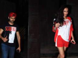 SPOTTED:CUTE Sonal Chauhan & Kartik Aaryan @Juhu Gym