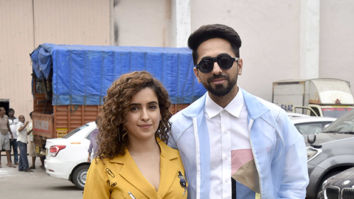 Sanya Malhotra and Ayushmann Khurrana snapped at Mehboob Studio