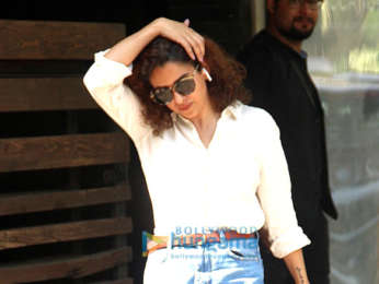 Sanya Malhotra snapped at Biguine salon in Juhu