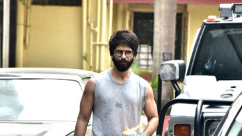 Shahid Kapoor snapped at a gym in Mumbai