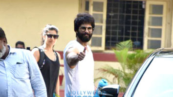 Shahid Kapoor snapped at the gym
