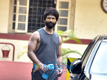 Shahid Kapoor snapped outside the gym