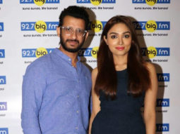 Sharman Joshi and Aishwarya Devan promote the film Kaashi – In Search of Ganga at 92.7 Big FM radio station