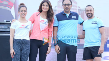 Shilpa Shetty, Sanya Malhotra and Rahul Bose walk for the first edition of Skechers Performance at Mumbai Walkathon