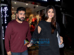Shilpa Shetty and Raj Kundra snapped at Bastian in Bandra