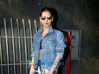 Sonal Chauhan snapped outside the gym in Khar